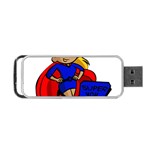 blonde super mom Portable USB Flash (One Side)