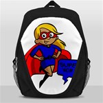 blonde super mom Backpack Bag