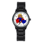 blonde super mom Stainless Steel Round Watch