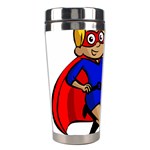 blonde super mom Stainless Steel Travel Tumbler