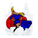 blonde super mom Full Print Recycle Bag (L)