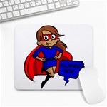 Brunette Super Mom Large Mousepad