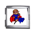 Brunette Super Mom Mega Link Italian Charm (18mm)