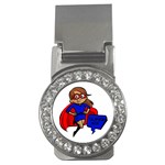 Brunette Super Mom Money Clip (CZ)