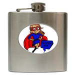 Brunette Super Mom Hip Flask (6 oz)