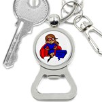 Brunette Super Mom Bottle Opener Key Chain