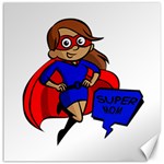 Brunette Super Mom Canvas 20  x 20 