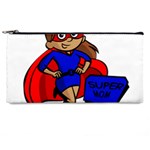 Brunette Super Mom Pencil Case