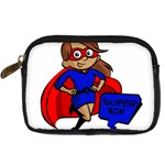 Brunette Super Mom Digital Camera Leather Case