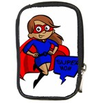 Brunette Super Mom Compact Camera Leather Case