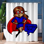 Brunette Super Mom Shower Curtain 60  x 72  (Medium)