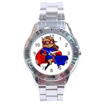 Brunette Super Mom Stainless Steel Analogue Watch