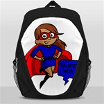 Brunette Super Mom Backpack Bag