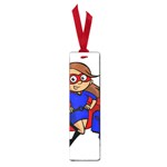 Brunette Super Mom Small Book Mark