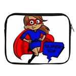 Brunette Super Mom Apple iPad Zipper Case