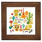 viva mexico Framed Tile