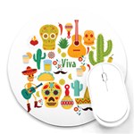 viva mexico Round Mousepad