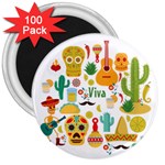 viva mexico 3  Magnet (100 pack)