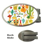 viva mexico Money Clip (Oval)