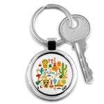 viva mexico Key Chain (Round)