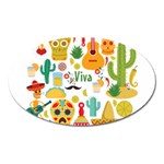 viva mexico Magnet (Oval)