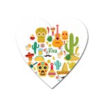 viva mexico Magnet (Heart)