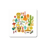 viva mexico Magnet (Square)