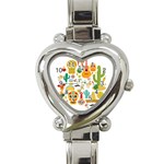 viva mexico Heart Italian Charm Watch