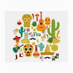 viva mexico Small Glasses Cloth