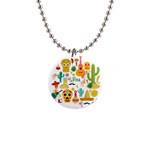 viva mexico 1  Button Necklace