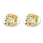 viva mexico Cufflinks (Oval)