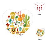 viva mexico Playing Cards (Heart)