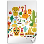 viva mexico Canvas 12  x 18 