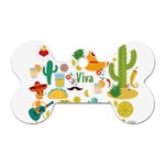 viva mexico Dog Tag Bone (Two Sides)