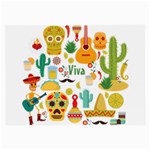 viva mexico Large Glasses Cloth