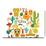 viva mexico Large Doormat