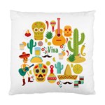 viva mexico Standard Cushion Case (One Side)