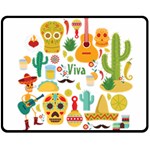 viva mexico Fleece Blanket (Medium)