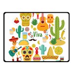 viva mexico Fleece Blanket (Small)