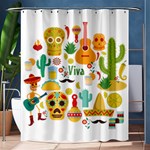 viva mexico Shower Curtain 60  x 72  (Medium)