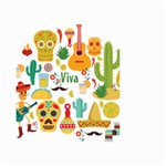 viva mexico Small Garden Flag (Two Sides)