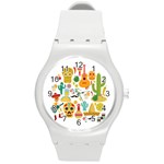 viva mexico Round Plastic Sport Watch (M)