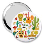 viva mexico 3  Handbag Mirror