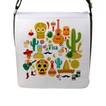 viva mexico Flap Closure Messenger Bag (L)