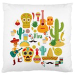 viva mexico Standard Flano Cushion Case (Two Sides)