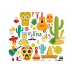 viva mexico Double Sided Flano Blanket (Mini)