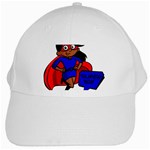 Black Super Mom White Cap