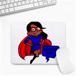 Black Super Mom Small Mousepad