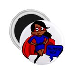 Black Super Mom 2.25  Magnet