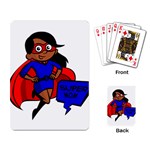 Black Super Mom Playing Cards Single Design